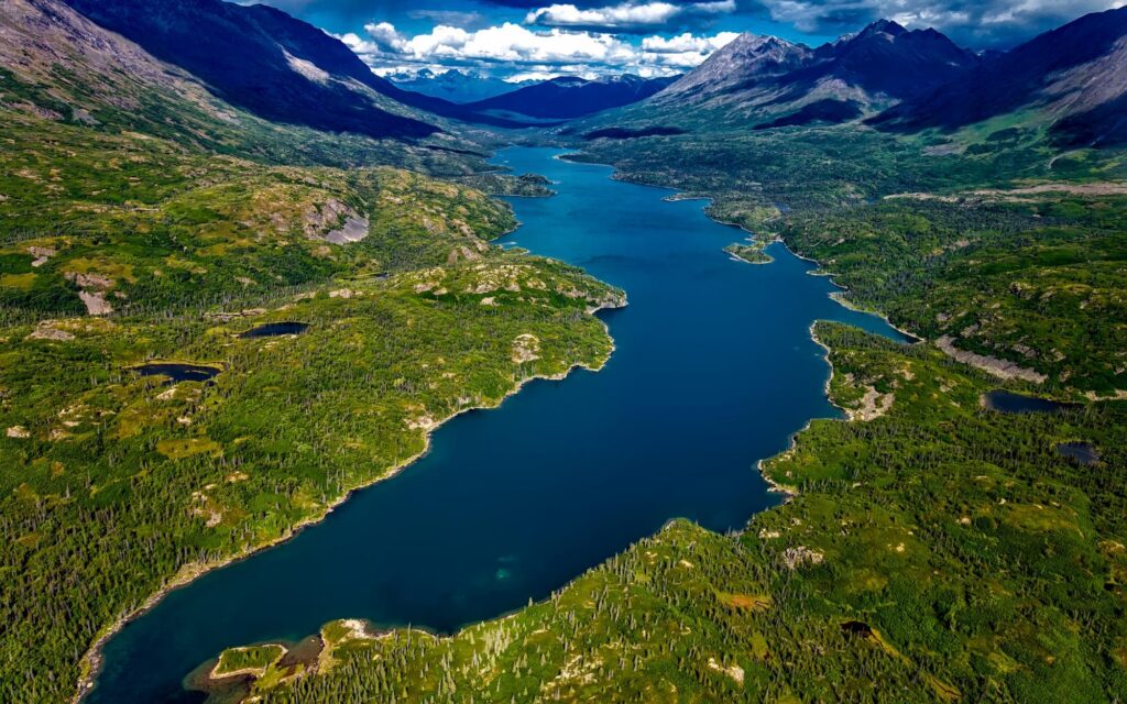Aerial view of Alaska