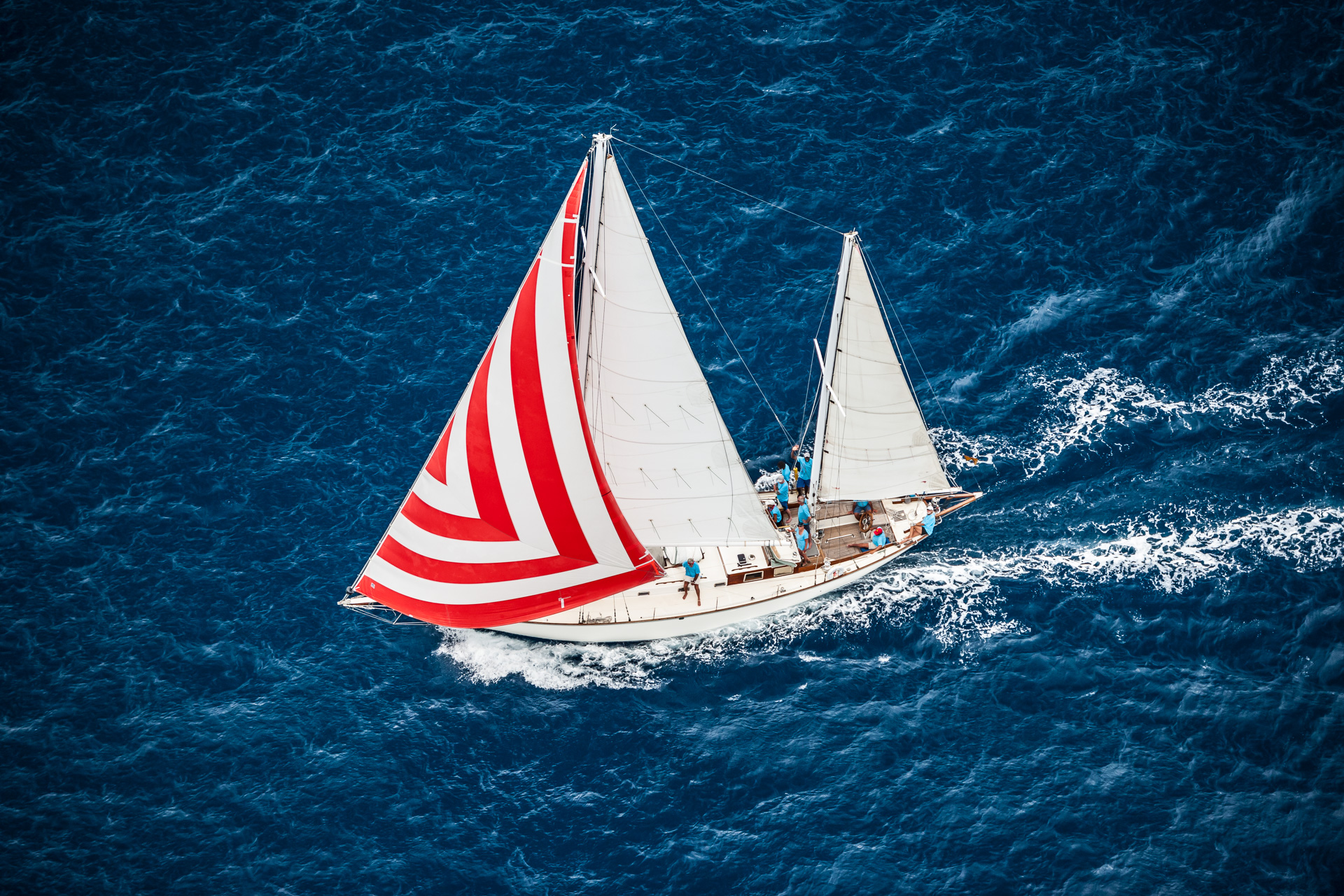 Classic sailing yacht 