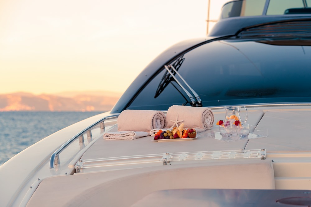 Food on yacht