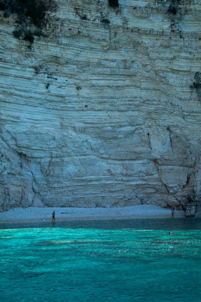 Anti paxos beach cliff