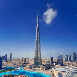 The burje khalifa of Dubai, the tallest building in the world