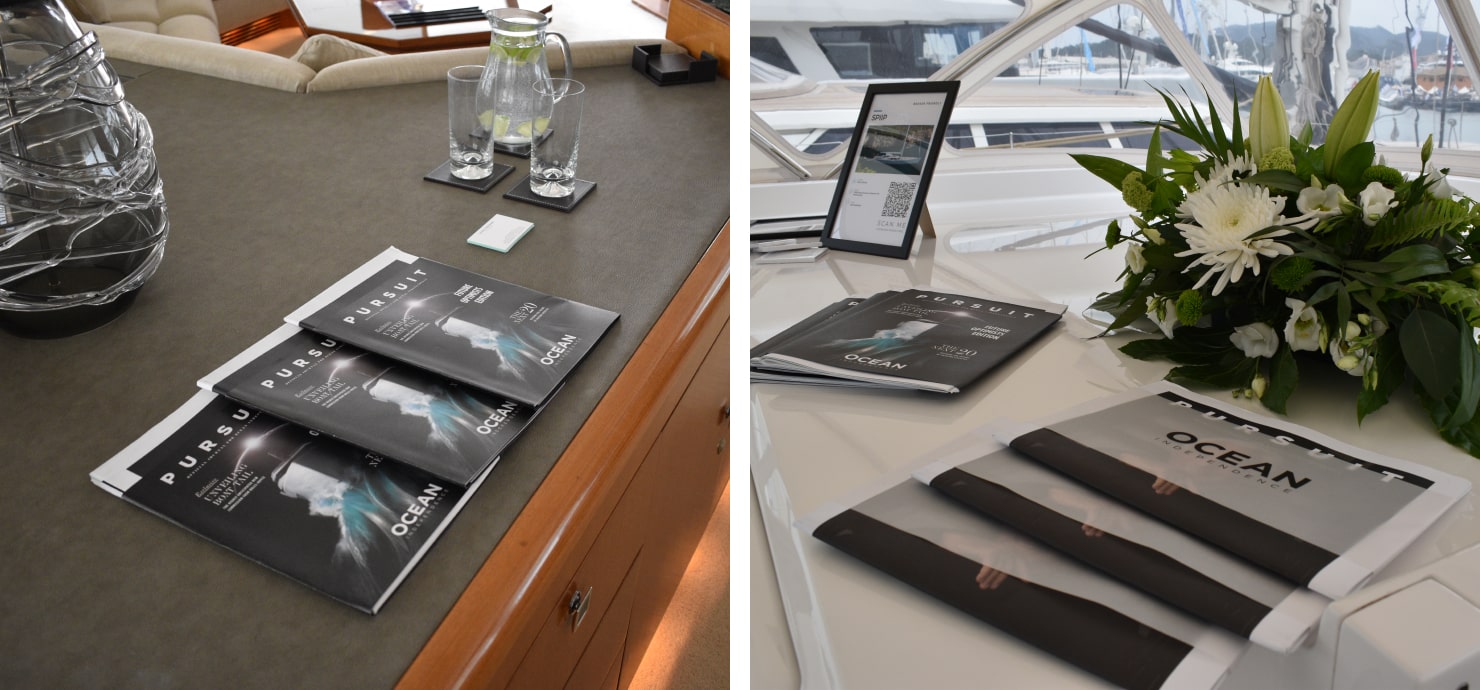 Ocean independence marketing collateral - yacht directories and yachting magazine