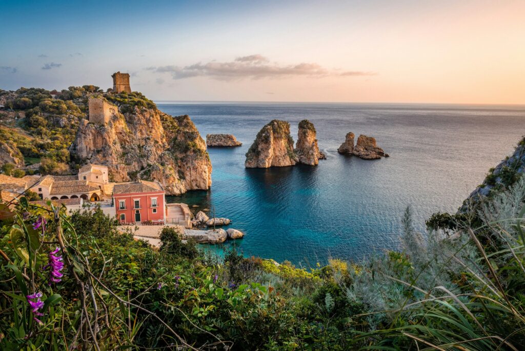 Sicily islands off the shore