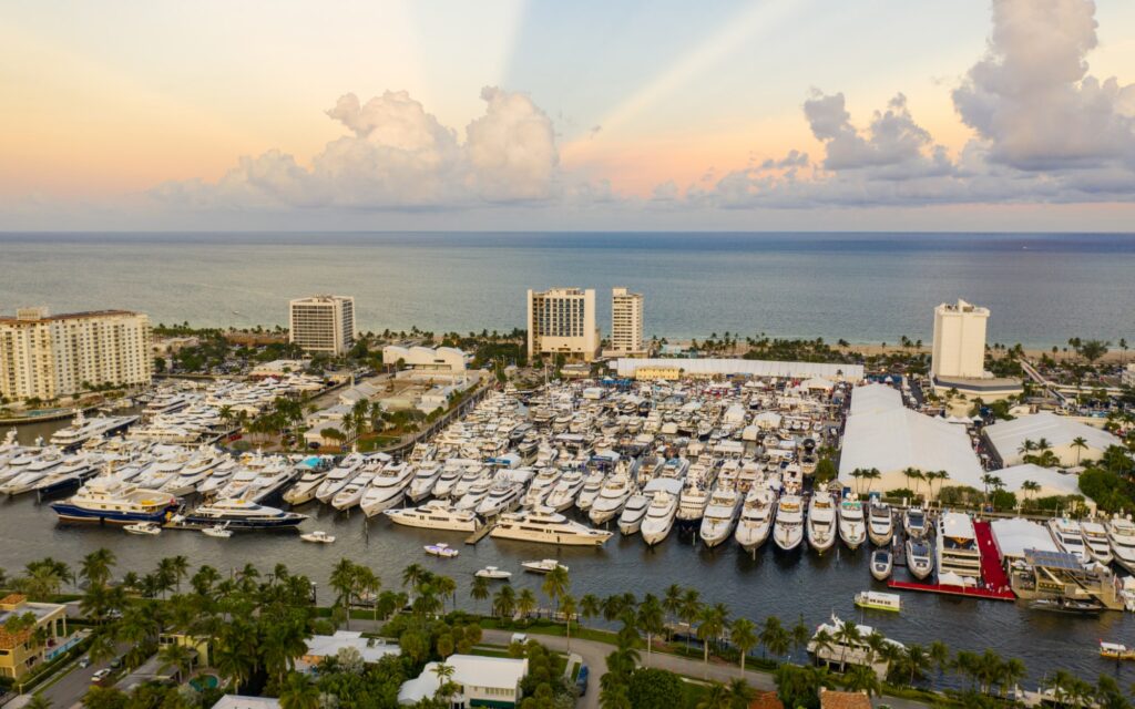 Fort Lauderdale Boat Show Drone Image