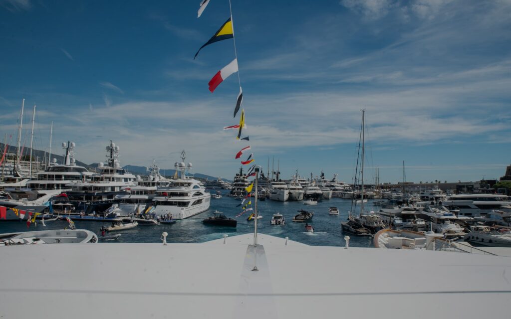 MYS Yachts in Harbor at the show