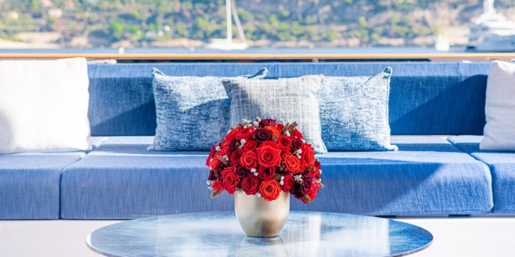 Stilla Flowers on Yacht Table