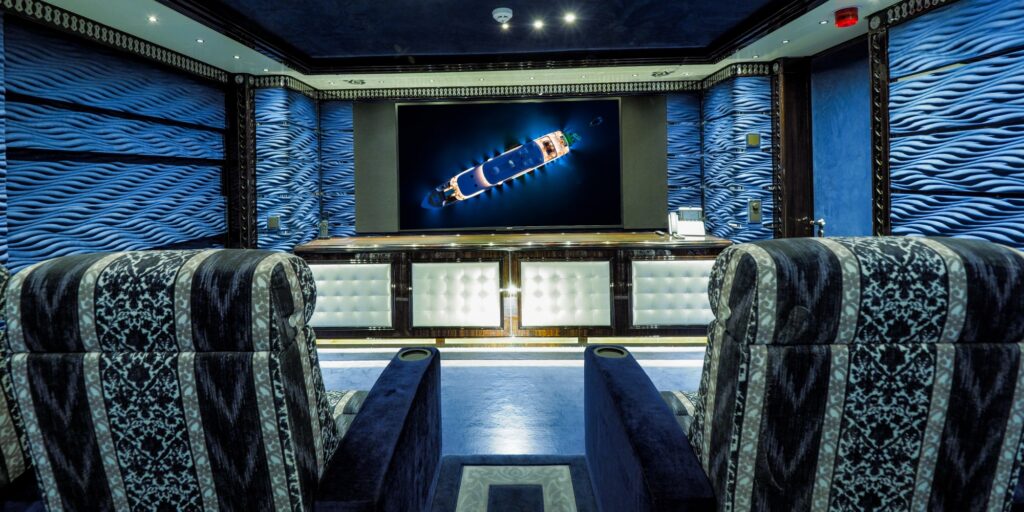 Cinema room on board ELEMENTS